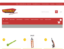 Tablet Screenshot of peerkesbikeshop.com
